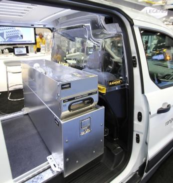 Ranger Design’s Max View Safety Partition is a clever take on the safety partition. Unlike flat steel models, this one is contoured to maximize space in the cab. It protects the occupants from shifting cargo and makes the cab quieter and easier to heat and cool. Molded from tough polycarbonate, it’s clear on top for enhanced visibility. The back is equipped with a track to which storage cabinets can be connected. This brand new product is expected to sell for about $1,000 and will be available for major brands of work vans.