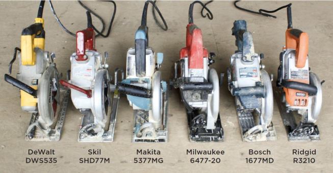 The author lined the tools up to get a sense of their relative sizes.