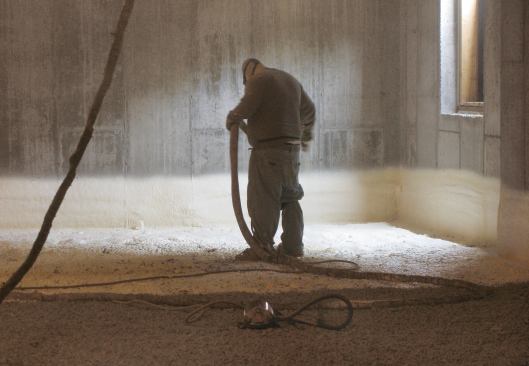 Closed-cell polyurethane provides a vapor barrier and good R-value in a single application.