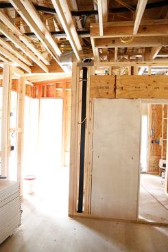 The new cast iron is in place.