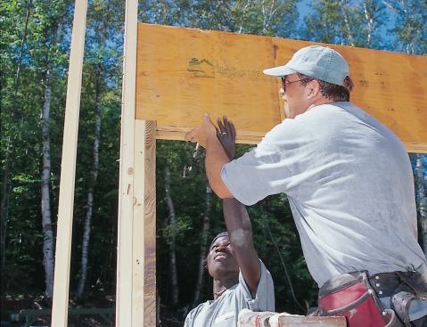 Use manufactured timbers to handle heavy loads and long spans