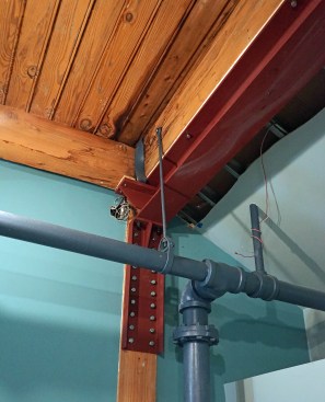 Structural work is done. When the ceiling gets patched in, the job will be completed.