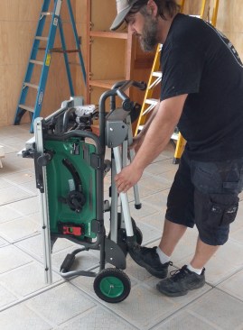 The stand deploys and breaks down easily. Boom!