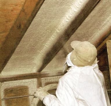 Trimming usually isn't necessary with closed-cell foam, but to avoid excessive exothermic heat, it should be installed in lifts no more than 1 1/2 inches thick.