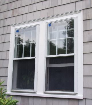 When painted, the new windows look nearly identical to the originals.