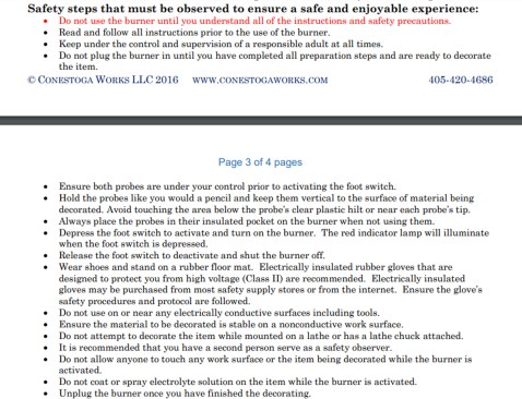Follow all safety instructions.