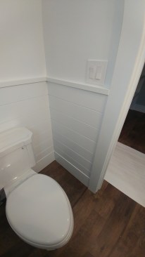To create a slight reveal between the shiplap and the base I like best (1x6), I pack it out with Ram Board. Works like a charm.