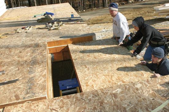 The 6-inch entryway panel slides easily into place with no argument.