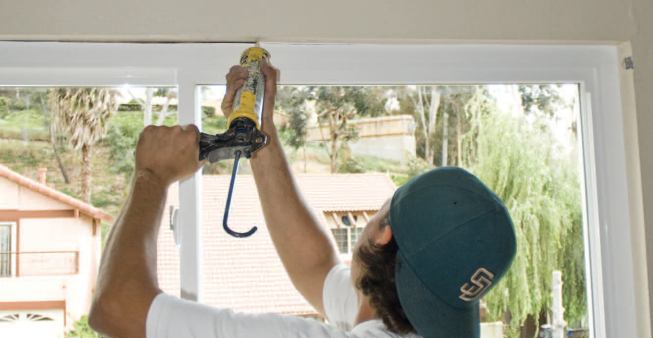 A smooth bead of caulk finishes the installation.