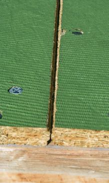 The panels have a self-spacing profile along their long edges.
