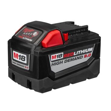 A lot of the new and upcoming tools from Milwaukee run on their new M18 9Ahr High Demand battery. These batteries increase the functionality of tools like their cordless circular saw, for example. When running on a M18 9Ahr battery, Milwaukee claims their cordless circular saw will make 537 cross cuts in 2x4s. Milwaukee also says that the technology, coupled with their brushless motors, allow tools like the cordless miter saw or cordless string trimmer to produce as much or more power than their competitors' higher Voltage platforms. And at 9Ahrs, the batteries offer significantly longer run times than their other M18 batteries.
