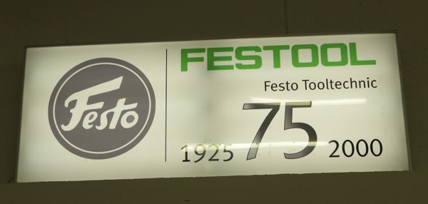 For most of its history, the company we know as Festool was part of a large industrial company called Festo. In 1992 the power tool division was branded Festo Tooltechnic. In 2000 the brand was renamed Festool and the power tool division (Festool Tooltechnic) spun off into a separate company
headquartered in Wendlingen, Germany. The
U.S. headquarters are in Lebanon, Indiana.