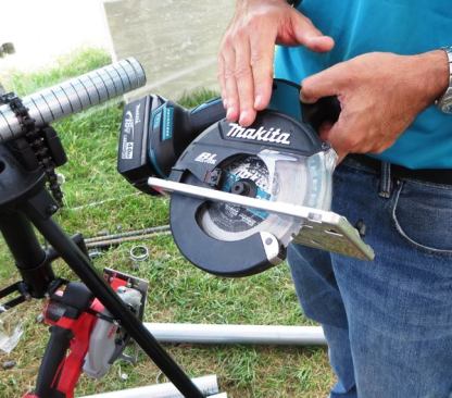 Makita’s new 18-volt metal cutting saw (XSC02Z) has a 5 7/8-inch blade and is capable of cutting 2 ¼-inch material in a single pass. Most other metal cutting saws have 5 3/8-inch blades and some require two passes to get through 2-inch material, which reduces productivity and makes for less accurate cuts. The tool has a brushless motor and built-in battery gauge, and will be sold bare. Available: July 2015.