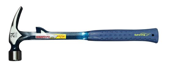 The Estwing Hammertooth Hammer has a fin-like projection that can be used to tweak framing lumber by pinching it between claw and fin and then twisting. The name is a play on the Hammerhead shark.