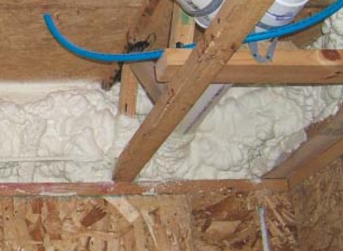 In most cases, best practice calls for sealing this area with closed-cell spray foam.