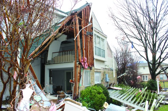 Inadequate bracing of tall walls ...