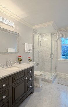 Another frequent renovation spot is the master bath, which clients want to be both functional and luxurious, like this Benvenuti and Stein remodel.