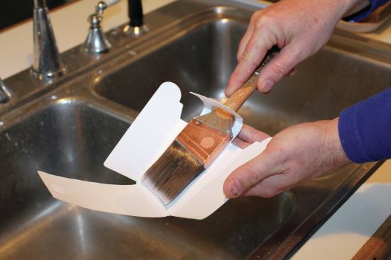 Store brushes in their cases to preserve their shape and keep them clean.