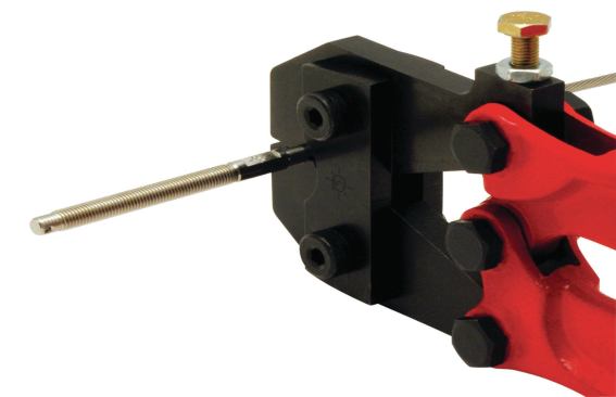 A crimping tool is needed to attach swaged fittings to cable.