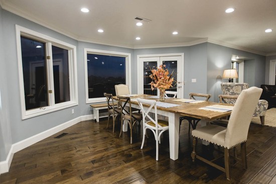 With a wall removed, the kitchen and dining rooms now flow together into a cohesive space for family gatherings