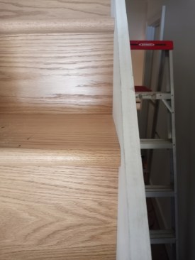 Proper placement allows for a tight fit of the skirtboard. This jig can be saved for future projects.