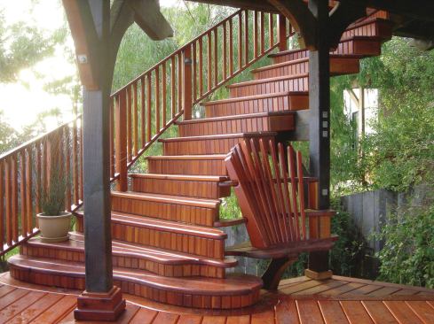         Custom Stairs Built by David Bullene                       
