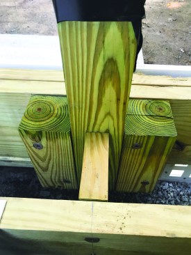 Blocking strengthens the connection between guard posts and the framing.