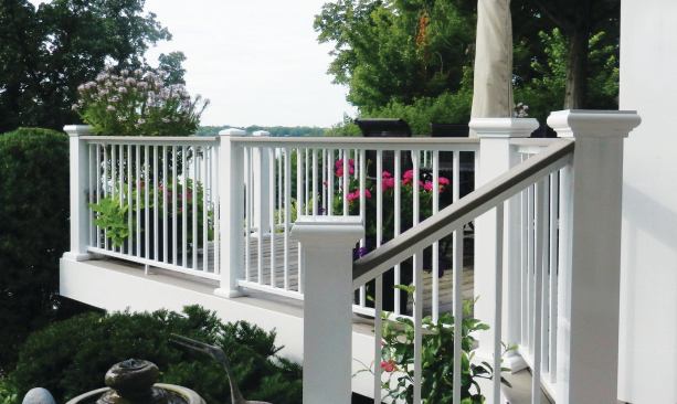 Fixed stair rail brackets are designed for standard stair runs of about 34 degrees, and usually offer a few degrees of variance. They’re less expensive and faster to install than adjustable brackets, and have a lower profile. 