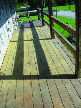 After scuff sanding, be sure to clean up all dust before recoating.