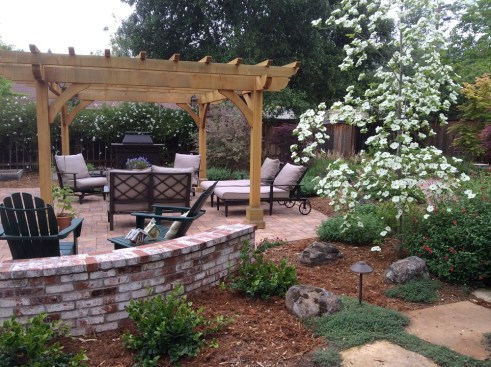 The finished pergola.