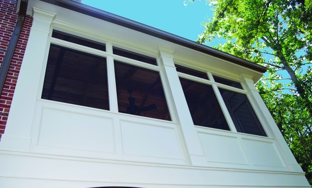 A solid knee wall offers more weather protection and trim options.