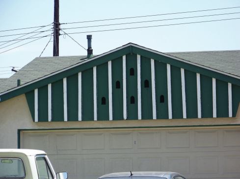 These simple pigeonholes may also be used to provide attic ventilation.