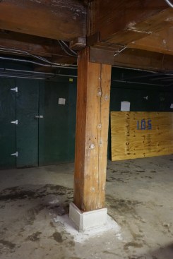 The completed repair with all the shoring removed.
