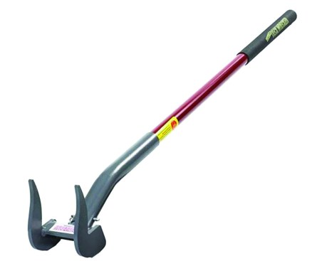 The Deck Wrecker has a long rubber-gripped handle for maximum leverage.