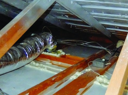 Duct boots are best sealed with foam sealant.