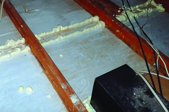 They can be sealed effectively with canned or boxed foam sealant, but with foam
sealant, installers have to be extra careful to not miss spots along each side of the plates.