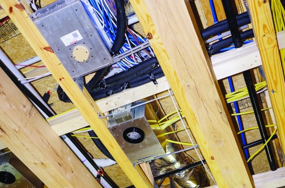 At this point in the job, however, the air handlers have not been installed.