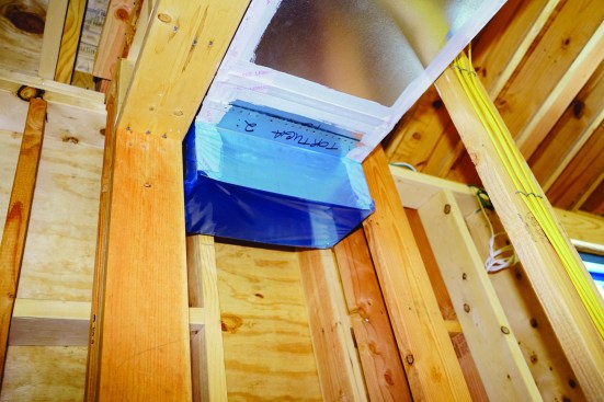 Positive Energy duct expert Sean Harris will test the duct system now, and then return later in the job to re-test the fully assembled system.