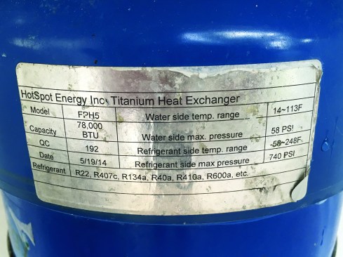The HotSpot FPH unit is rated for 78,000 Btu and is wired to kick in and draw heat
whenever the pool needs heating.