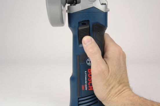 Bosch features a lock-on slider switch.