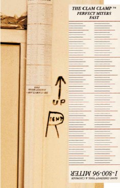 To measure without a tape rule, the author devised the “Quick Rule” (inset) a self-adhesive 1/16-inch scale that is mounted equidistant from each end of a story pole. Shorthand notes are written directly on the story pole describing the number of hash marks between the bottom of the head jamb and the centerline of the Quick Rule.
