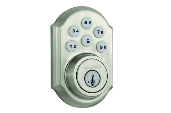 Mandalay Homes’ basic home package includes internet-capable amenities such as a programmable Kwikset SmartCode door lock.