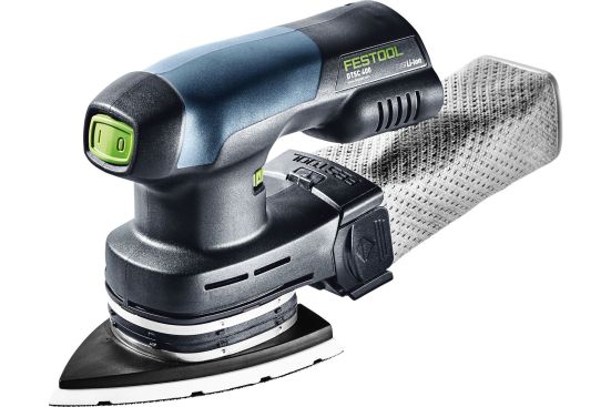 Festool DTSC 400 is available in three configurations: 
	- DTSC 400-Basic ($260) includes: StickFix Soft Sander Backing Pad, protector, dust bag, a SYSTAINER SYS 2 T-LOC 
	- DTSC 400-Plus ($465) includes:  StickFix Soft Sander Backing Pad, protector, dust bag, 2x BP 18 Li 3.1 ERGO battery pack, rapid charger TCL 6, a SYSTAINER SYS 2 T-LOC
	- DTSC 400-Kit ($600) includes: StickFix Soft Sander Backing Pad, protector, dust bag, 2x BP 18 Li 3.1 ERGO battery pack, rapid charger TCL 6, ACA 18 V ERGO Power Adapter, SYSTAINER SYS-Combi 2 