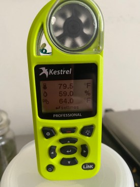 Kestrel offer two types of environmental data recorders that the authors uses: The larger 5200 is useful for more detailed reports that can be shared with clients, consultants and other contractors.
