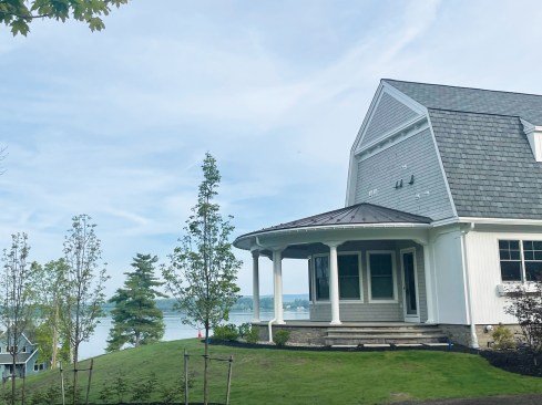 Shown here is the completed turret roof