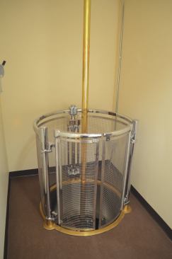 McIntire Brass Work’s entry-level Model 19 uses a latching safety gate to prevent the unwary from falling through the floor opening. The company’s more advanced poles include self-opening trap doors—activated by the user’s weight—to provide separation between upper and lower levels.

