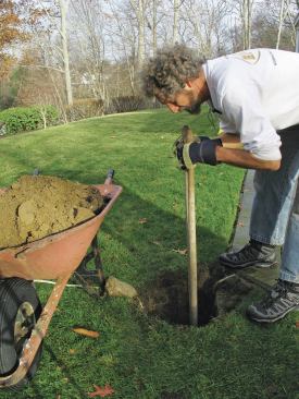 Footings that are sized based on actual deck loads and soil conditions are usually smaller in diameter than when they’re sized using prescriptive methods. This makes digging holes for them much easier, especially when frost depths are more than 3 feet below grade.