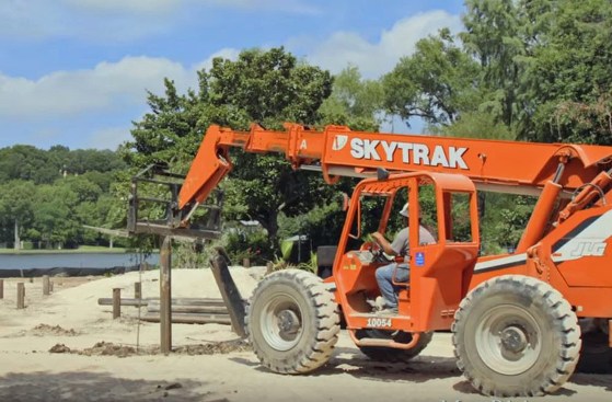 All we had to do was press with the forklift.