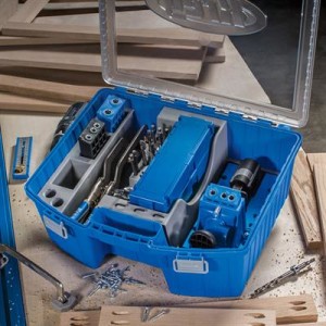The System Organizer can be used to store a variety of Kreg jigs and accessories (not included)