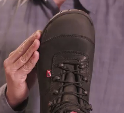 The footbed is curved along the sides and the boot is roomier in front than previous Redwing models.